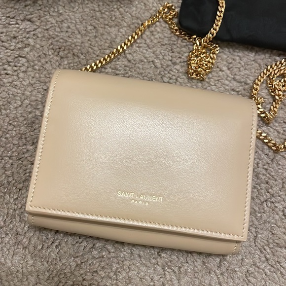 Cream Saint Laurent Mini Bag - Picture 2 of 5